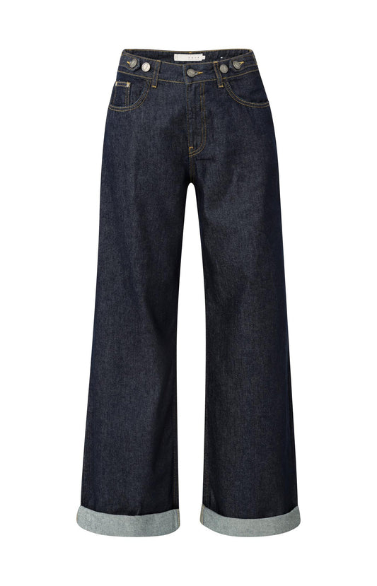 LOOSE FIT DENIM MET OMGESLAGEN ZO0M | YAYA