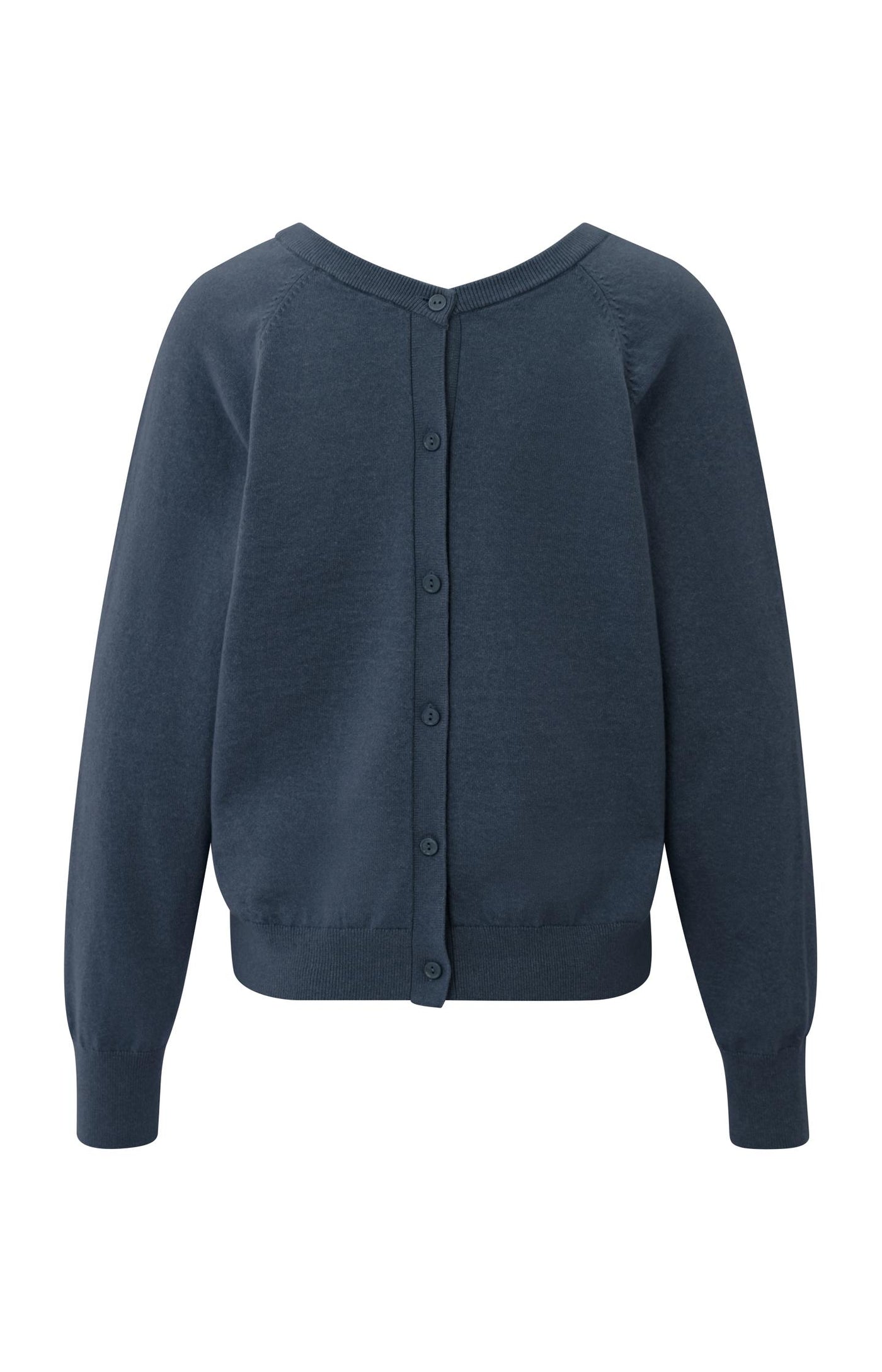 TRUI MET DUBBELE V HALS EN KNOOPDETAIL | YAYA