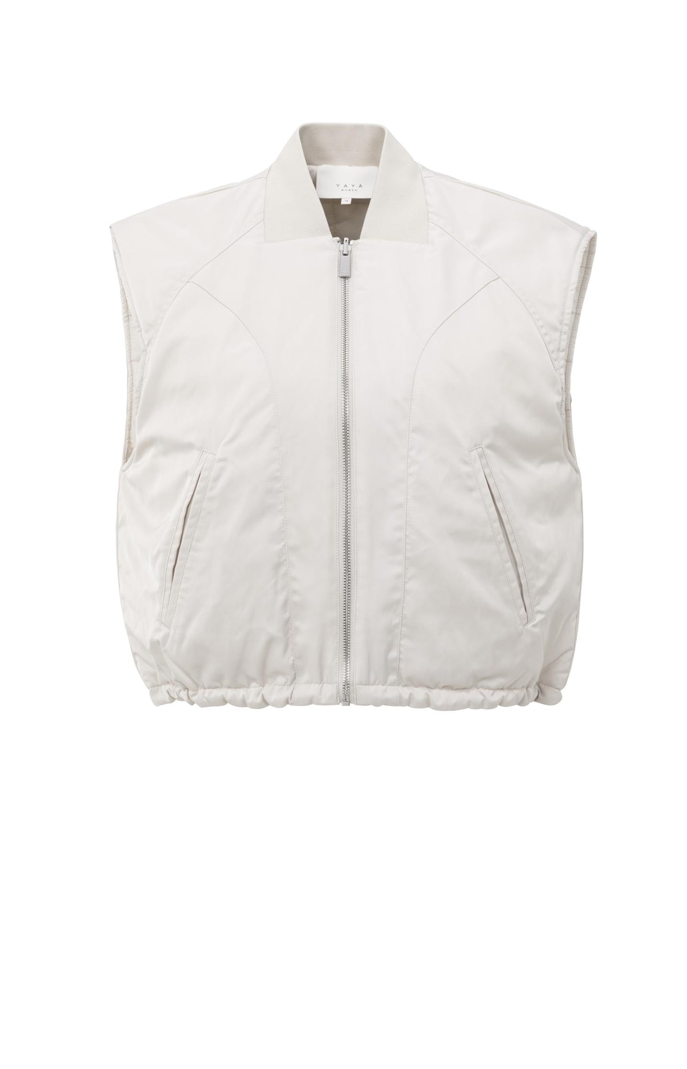 OMKEERBARE BODYWARMER CHALK WHITE | YAYA
