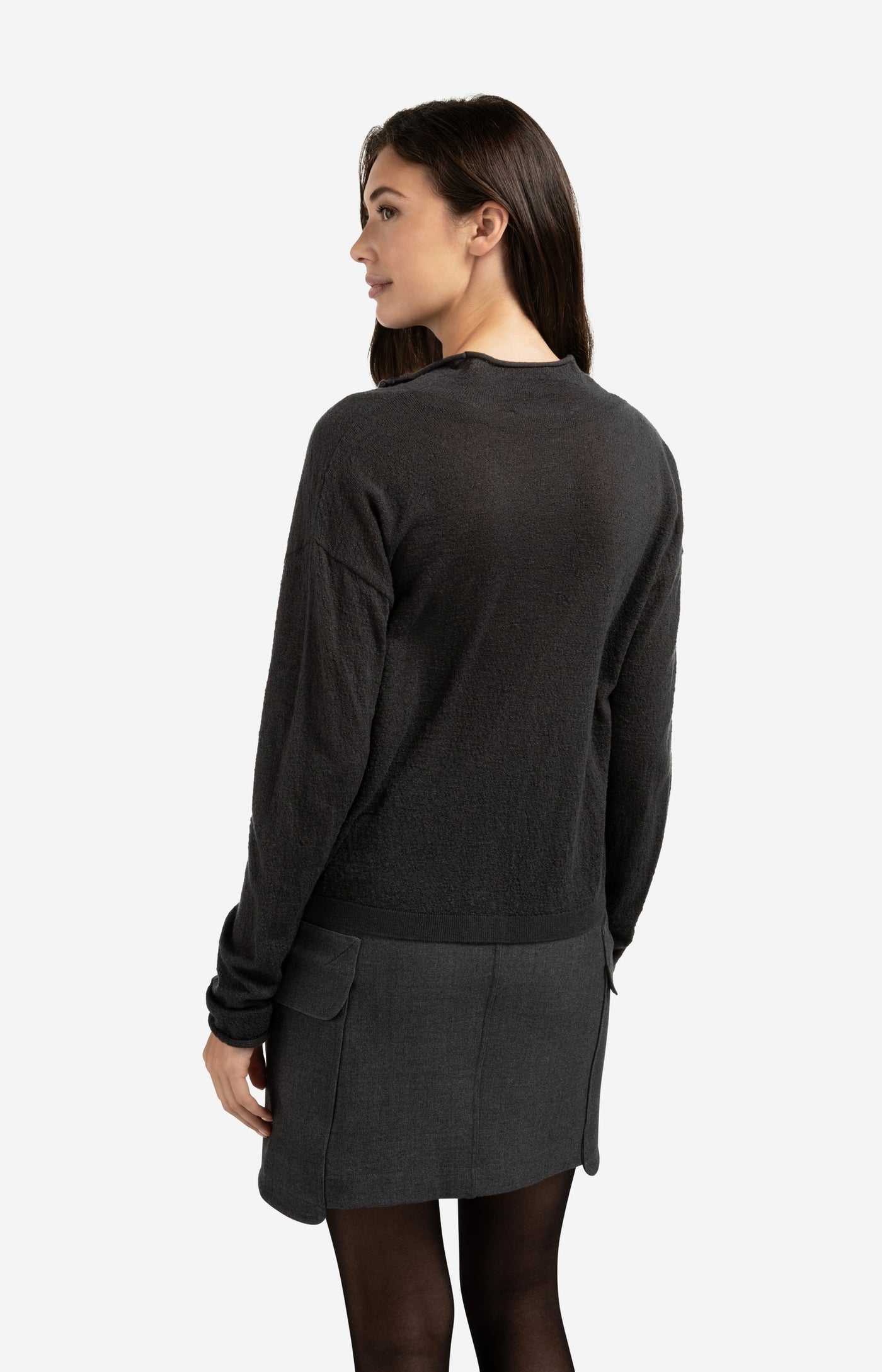 GEBREID VEST MET HOGE HALS | YAYA