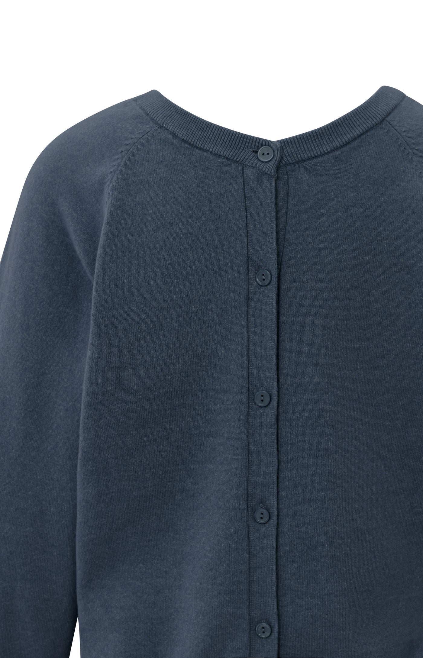 TRUI MET DUBBELE V HALS EN KNOOPDETAIL | YAYA