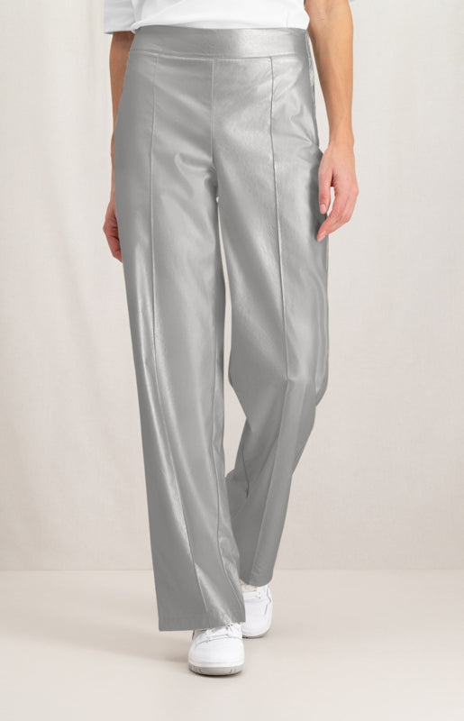 METALLIC BROEK IMITATIELEER | YAYA